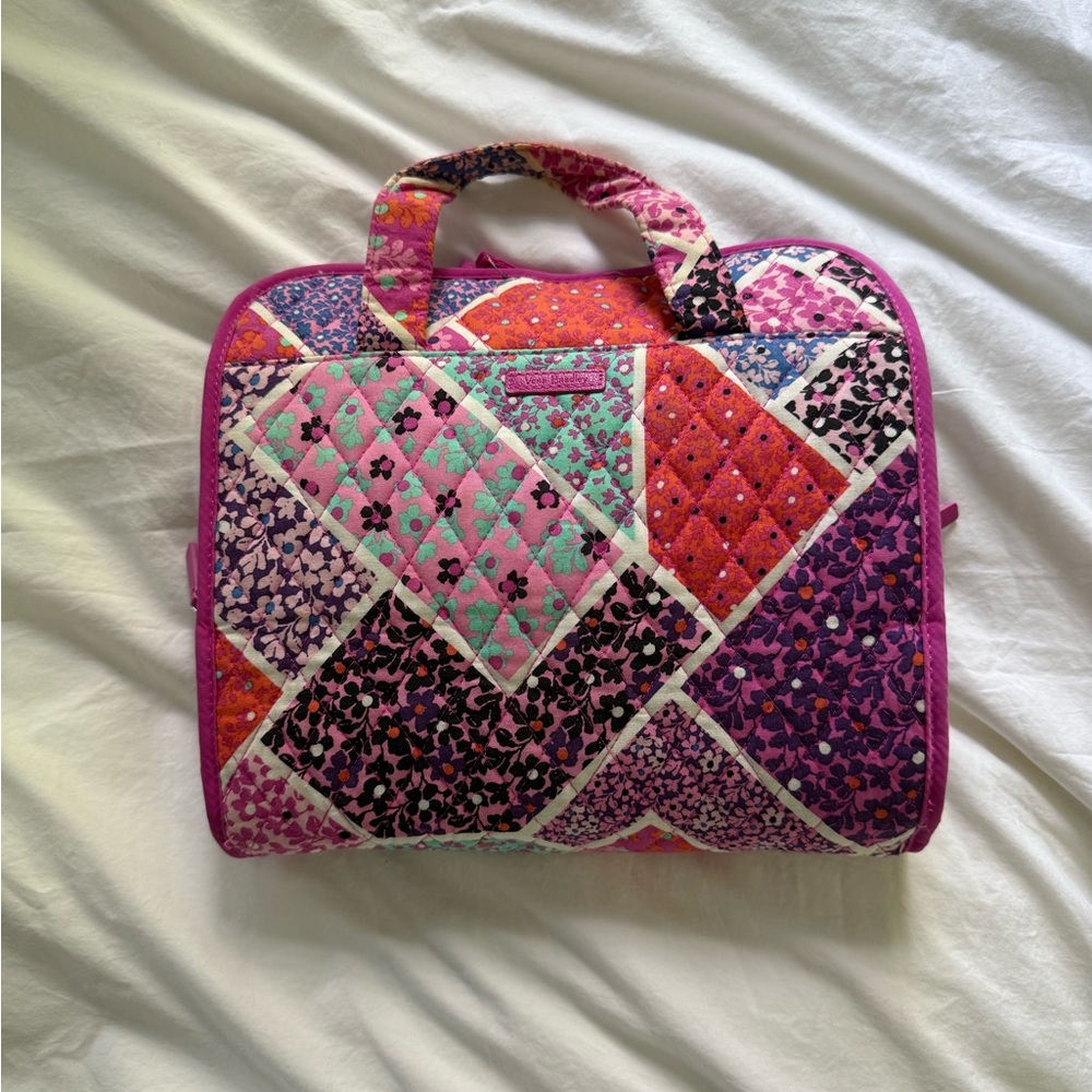 Vera Bradley Pink and Purple Patchwork Cosmetic Bag